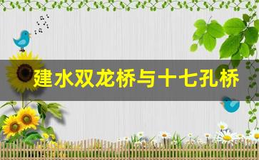 建水双龙桥与十七孔桥_建水古城双龙桥历史