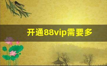 开通88vip需要多少钱_svip6需要多少钱