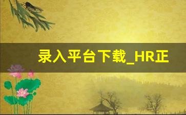 录入平台下载_HR正规打字录入APP