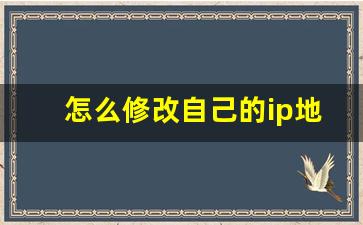 怎么修改自己的ip地址怎么办_ip地址电脑哪里看