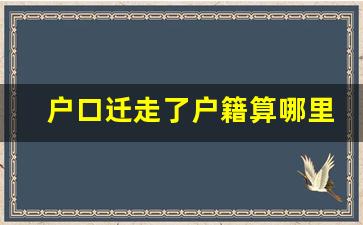 户口迁走了户籍算哪里_户口迁到哪户籍就在哪吗