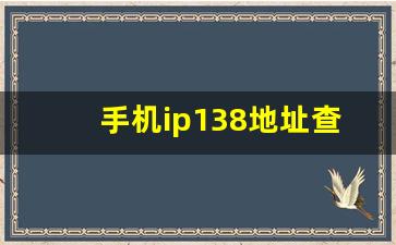 手机ip138地址查询_IP地址查询工具