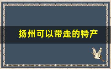 扬州可以带走的特产