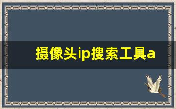 摄像头ip搜索工具app_调试摄像头用什么软件