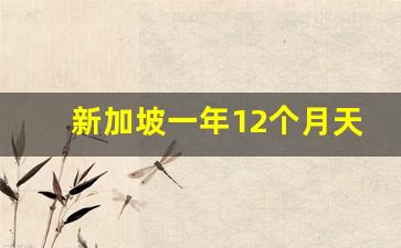 新加坡一年12个月天气_现在建议去新加坡吗