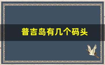 普吉岛有几个码头