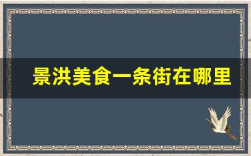 景洪美食一条街在哪里_景洪市区哪里最繁华