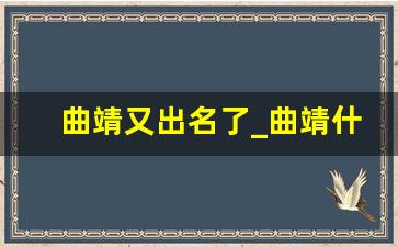 曲靖又出名了_曲靖什么东西最出名