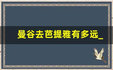 曼谷去芭提雅有多远_芭提雅和曼谷哪个好玩