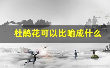 杜鹃花可以比喻成什么