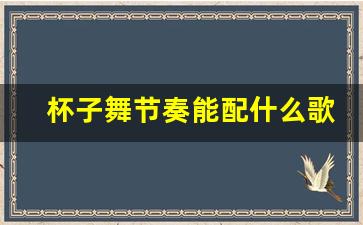 杯子舞节奏能配什么歌_用杯子打节奏的中文歌