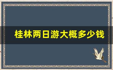 桂林两日游大概多少钱_漓江和阳朔两日游多少钱