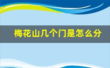 梅花山几个门是怎么分布的