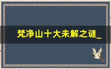 梵净山十大未解之谜_梵净山千万别去