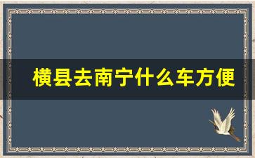 横县去南宁什么车方便_横县到南宁城际快线时间表