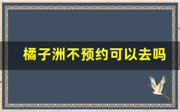 橘子洲不预约可以去吗_橘子洲走完一圈要多久