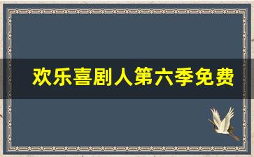 欢乐喜剧人第六季免费