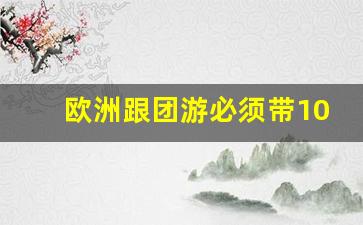 欧洲跟团游必须带1000欧元吗