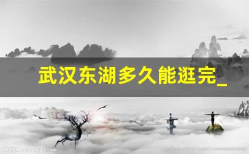 武汉东湖多久能逛完_武汉东湖晚上可以去吗