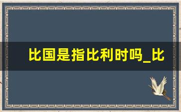 比国是指比利时吗_比利时和德国的关系