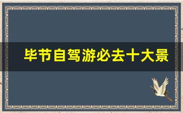 毕节自驾游必去十大景点_毕节一日游去哪里最好