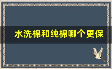 水洗棉和纯棉哪个更保暖