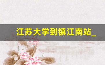 江苏大学到镇江南站_江苏大学去镇江站坐哪个公交