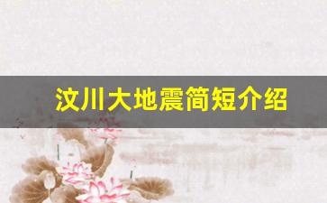 汶川大地震简短介绍