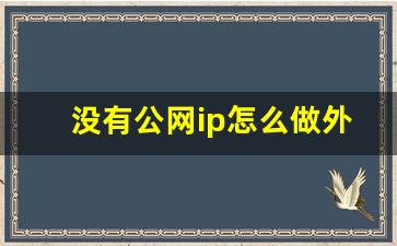 没有公网ip怎么做外网访问_同一栋楼的ip地址一样吗