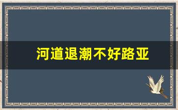 河道退潮不好路亚