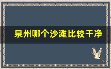 泉州哪个沙滩比较干净好玩_泉州十大免费景区