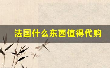 法国什么东西值得代购_去法国买这10个就够了