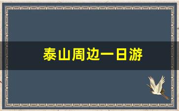 泰山周边一日游