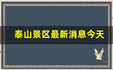 泰山景区最新消息今天