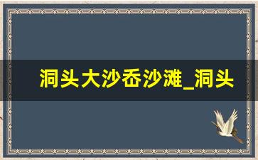 洞头大沙岙沙滩_洞头大沙岙沙滩晚上开放吗