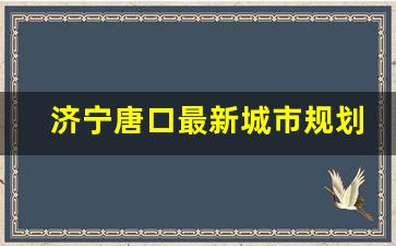 济宁唐口最新城市规划图