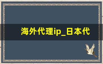 海外代理ip_日本代理ip地址