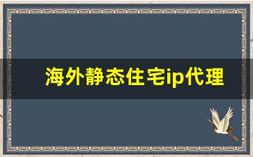 海外静态住宅ip代理_海外住宅ip128元