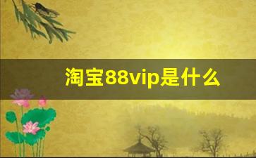 淘宝88vip是什么_88vip在淘宝买东西有优惠吗