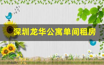 深圳龙华公寓单间租房