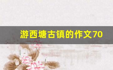 游西塘古镇的作文700_游西塘古镇作文600字