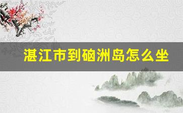 湛江市到硇洲岛怎么坐车_湛江岛硇洲岛游玩攻略