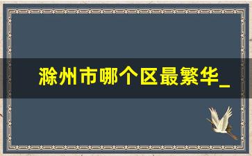 滁州市哪个区最繁华_滁州最好的小区排名