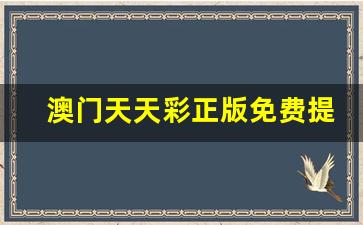 澳门天天彩正版免费提示下载