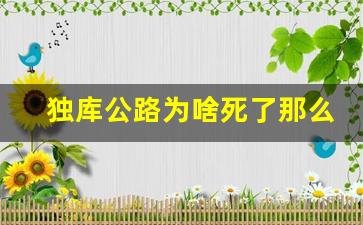 独库公路为啥死了那么多人