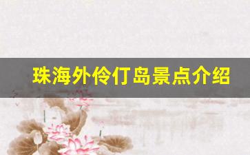 珠海外伶仃岛景点介绍_外伶仃岛适合几月份去