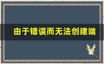 由于错误而无法创建端口