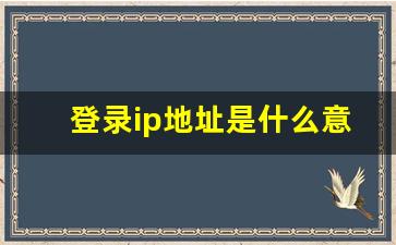 登录ip地址是什么意思_手机ip地址可以改吗