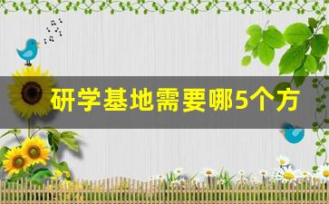 研学基地需要哪5个方面_国家级研学基地申报条件