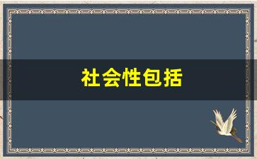 社会性包括